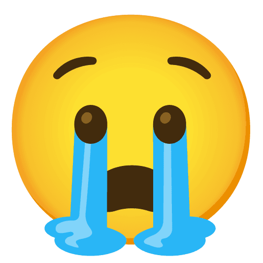 Combined Emoji - 1f627-1f62d