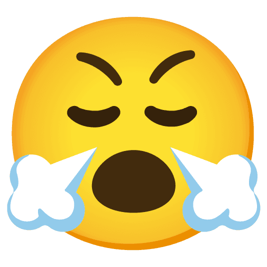 Combined Emoji - 1f624-1f62e