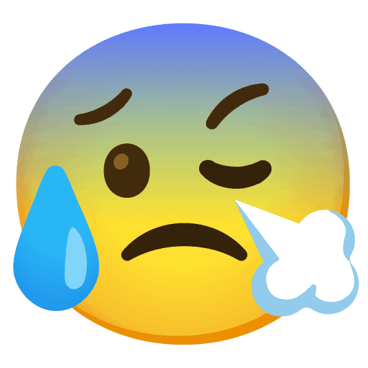 Combined Emoji - 1f624-1f630