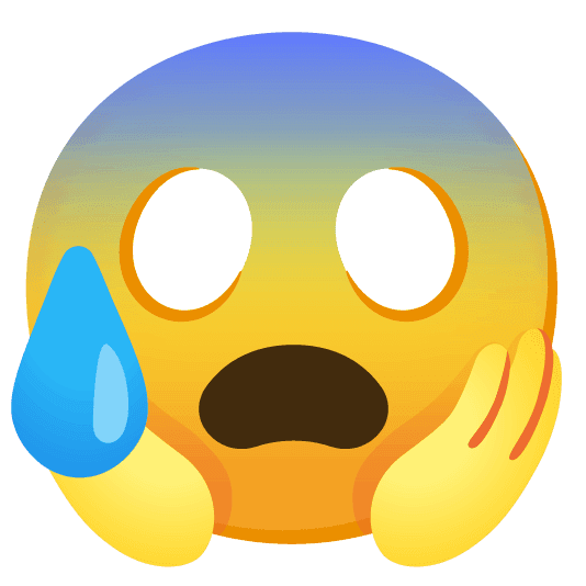 Combined Emoji - 1f630-1f631