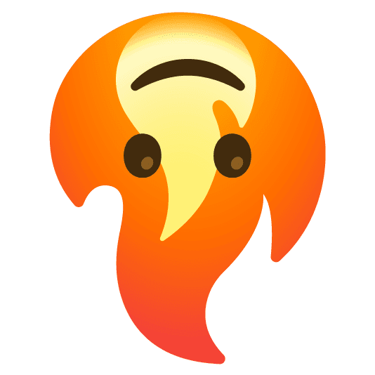 Combined Emoji - 1f525-1f643