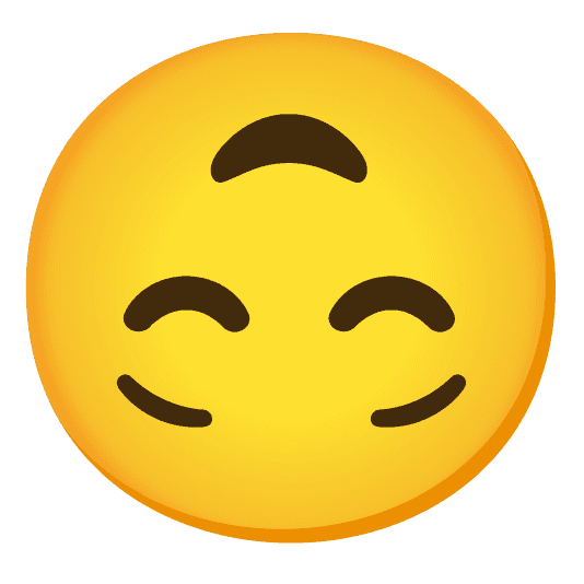 Combined Emoji - 1f60c-1f643