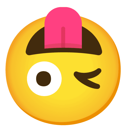 Combined Emoji - 1f61c-1f643