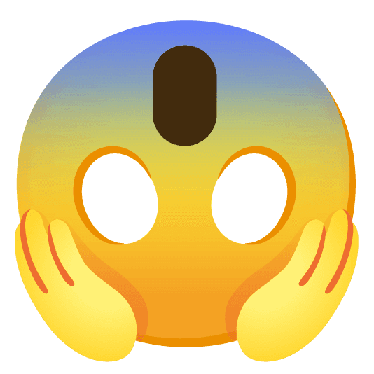 Combined Emoji - 1f631-1f643