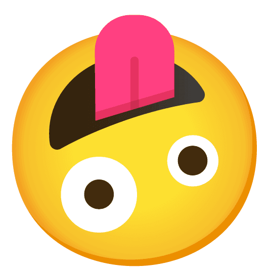 Combined Emoji - 1f643-1f92a