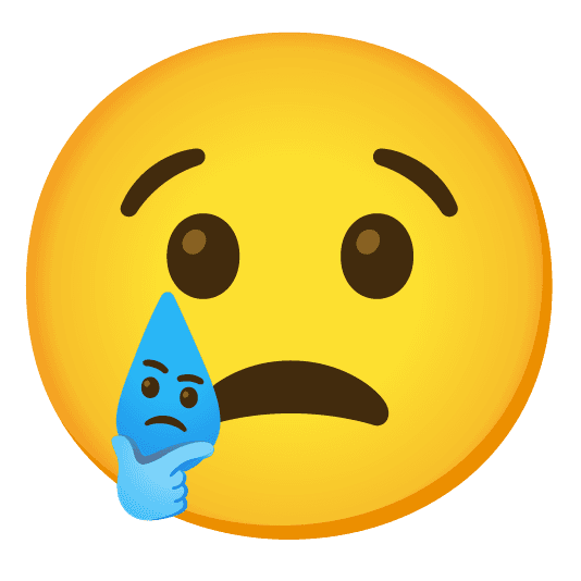 Combined Emoji - 1f622-1f914