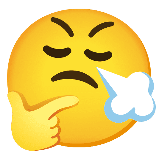 Combined Emoji - 1f624-1f914