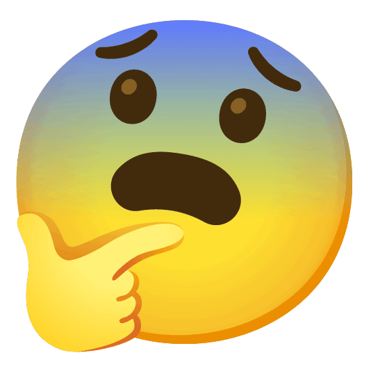 Combined Emoji - 1f628-1f914