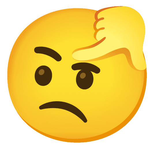 Combined Emoji - 1f641-1f914