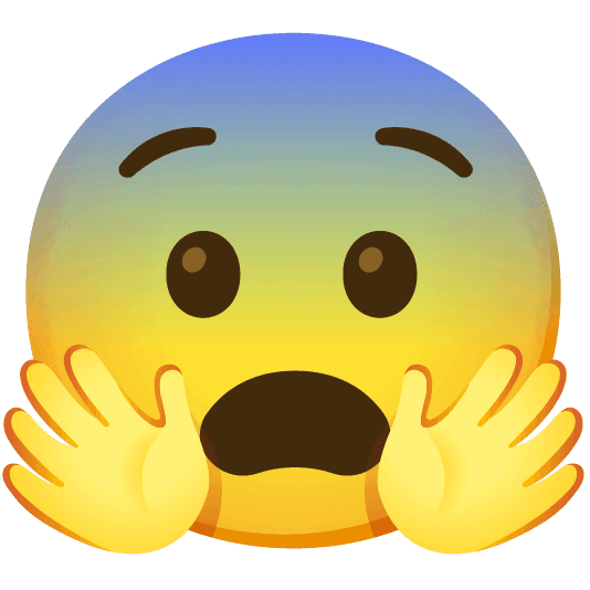 Combined Emoji - 1f628-1f917