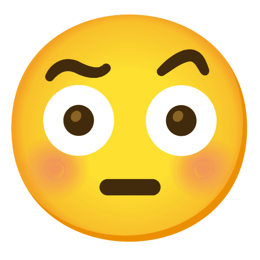 Combined Emoji - 1f633-1f928