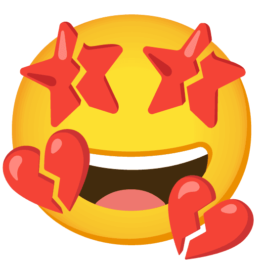 Combined Emoji - 1f494-1f929