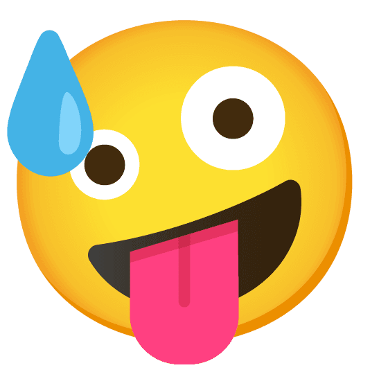 Combined Emoji - 1f613-1f92a