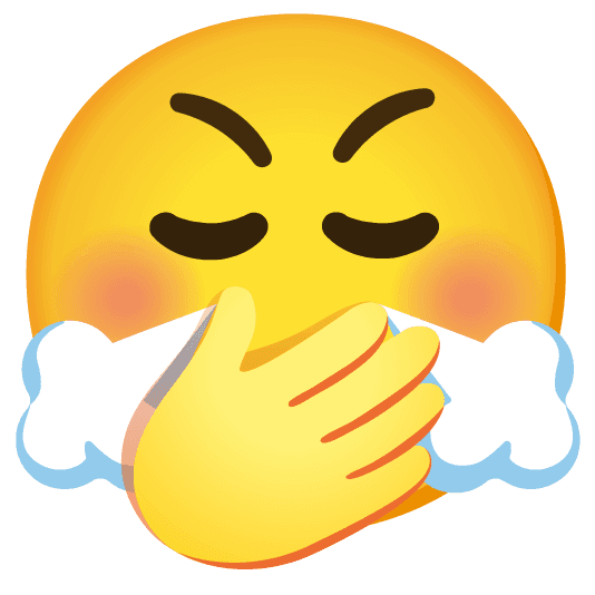 Combined Emoji - 1f624-1f92d