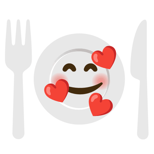 Combined Emoji - 1f37d-fe0f-1f970