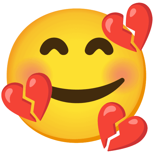 Combined Emoji - 1f494-1f970