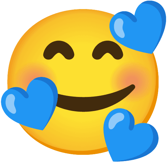 Combined Emoji - 1f499-1f970