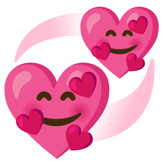 Combined Emoji - 1f49e-1f970