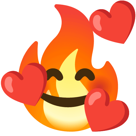 Combined Emoji - 1f525-1f970