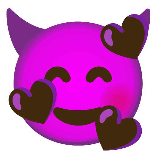 Combined Emoji - 1f608-1f970