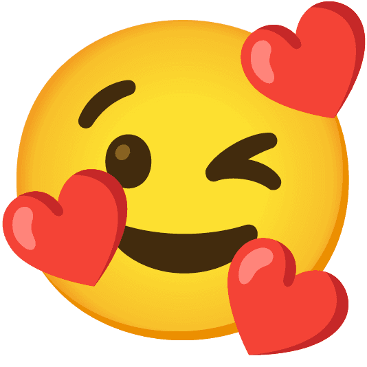 Combined Emoji - 1f609-1f970