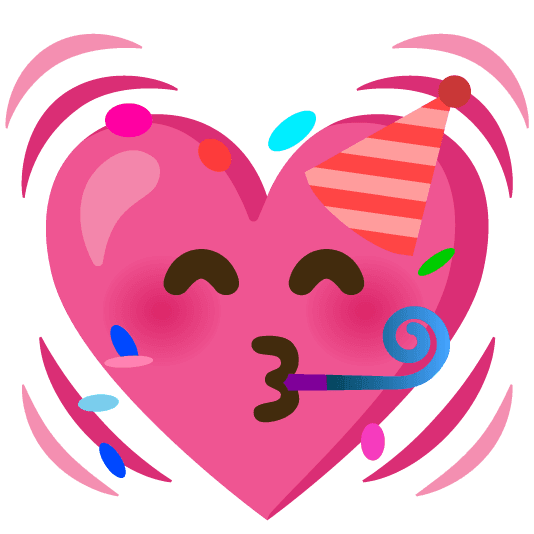 Combined Emoji - 1f493-1f973