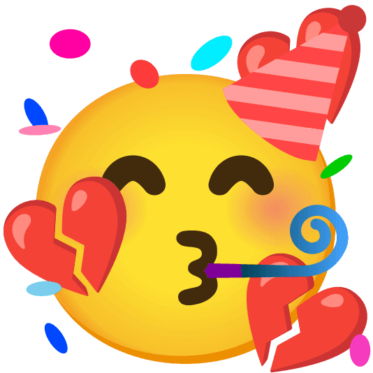 Combined Emoji - 1f494-1f973