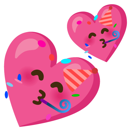 Combined Emoji - 1f495-1f973