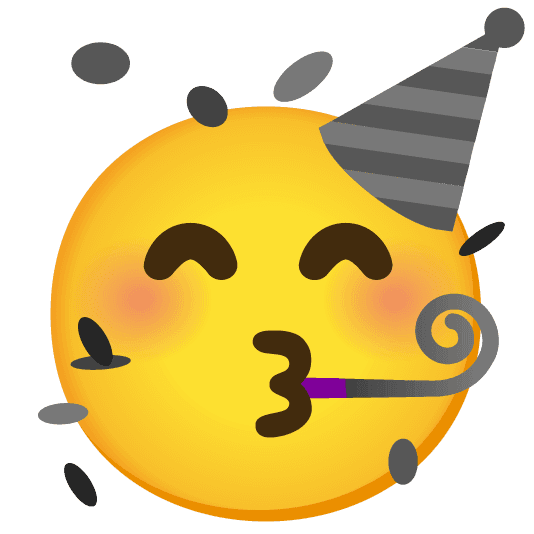 Combined Emoji - 1f5a4-1f973