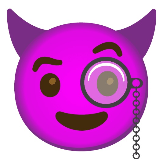 Combined Emoji - 1f608-1f9d0