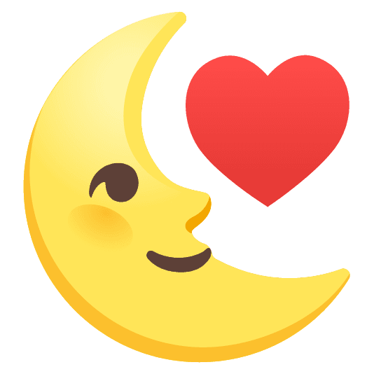 Combined Emoji - 2665-fe0f-1f31c