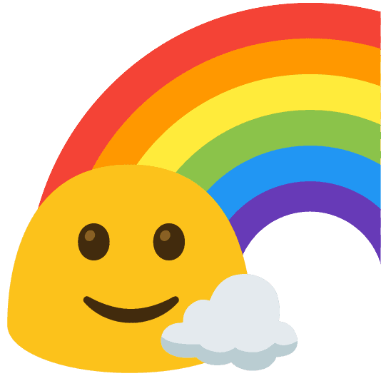 Combined Emoji - 1f308-1fa84