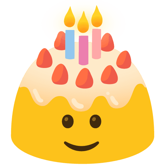 Combined Emoji - 1f382-1fa84