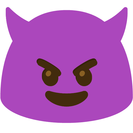 Combined Emoji - 1f608-1fa84