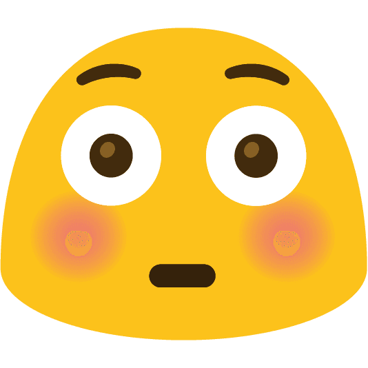 Combined Emoji - 1f633-1fa84