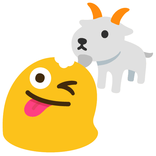 Combined Emoji - 1f410-1fa84