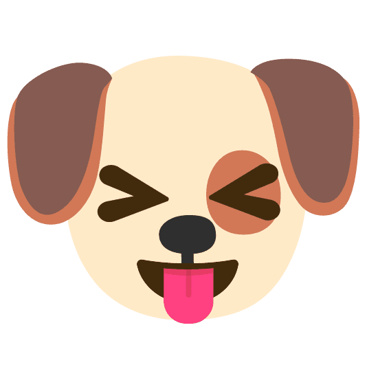 Combined Emoji - 1f436-1f61d