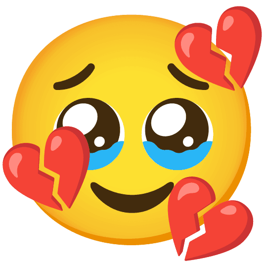 Combined Emoji - 1f494-1f979