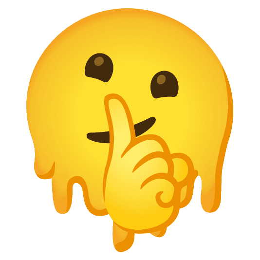 Combined Emoji - 1f92b-1fae0