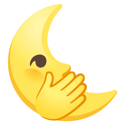 Combined Emoji - 1f31c-1fae2