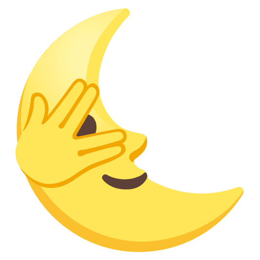 Combined Emoji - 1f31c-1fae3