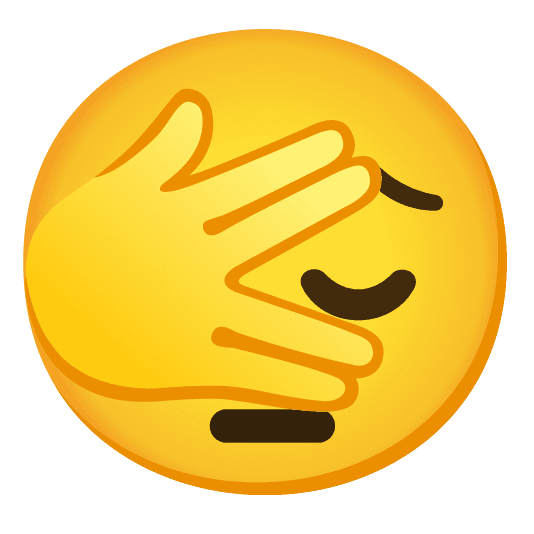 Combined Emoji - 1f614-1fae3