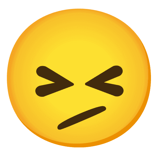 Combined Emoji - 1f616-1fae4