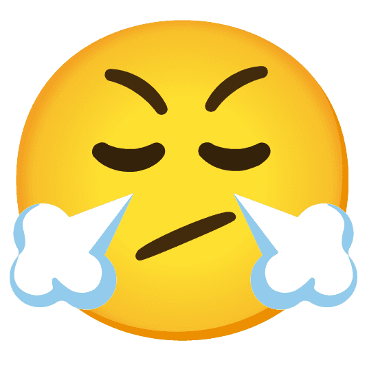 Combined Emoji - 1f624-1fae4