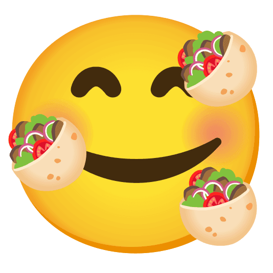 Combined Emoji - 1f959-1f970