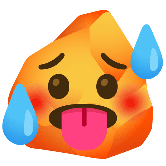 Combined Emoji - 1f975-1faa8