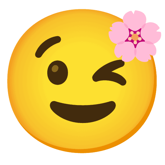 Combined Emoji - 1f338-1f609