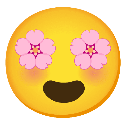 Combined Emoji - 1f338-1f60d