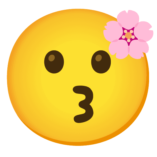 Combined Emoji - 1f338-1f617