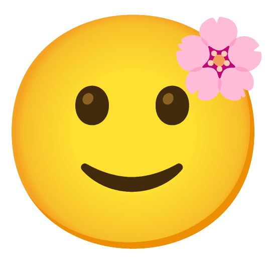 Combined Emoji - 1f338-1f642